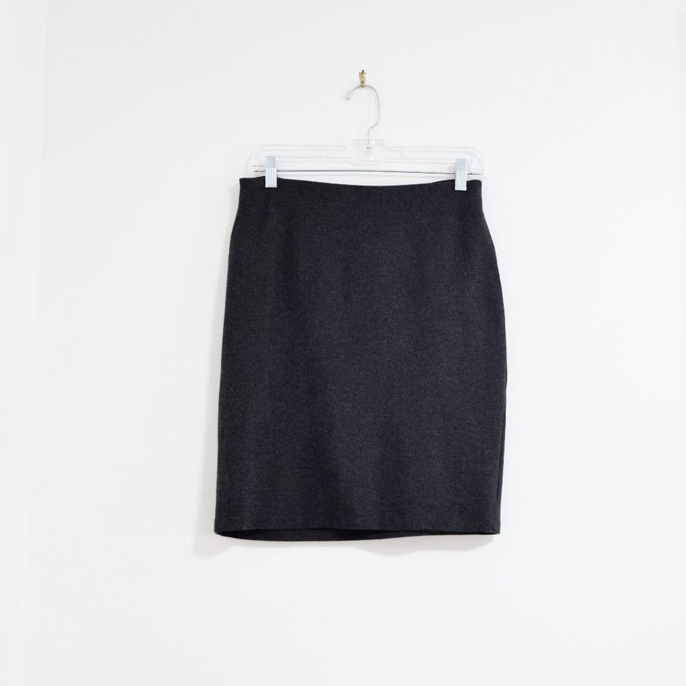 GRACE Stretchy Charcoal Grey Pencil Skirt | Size 6